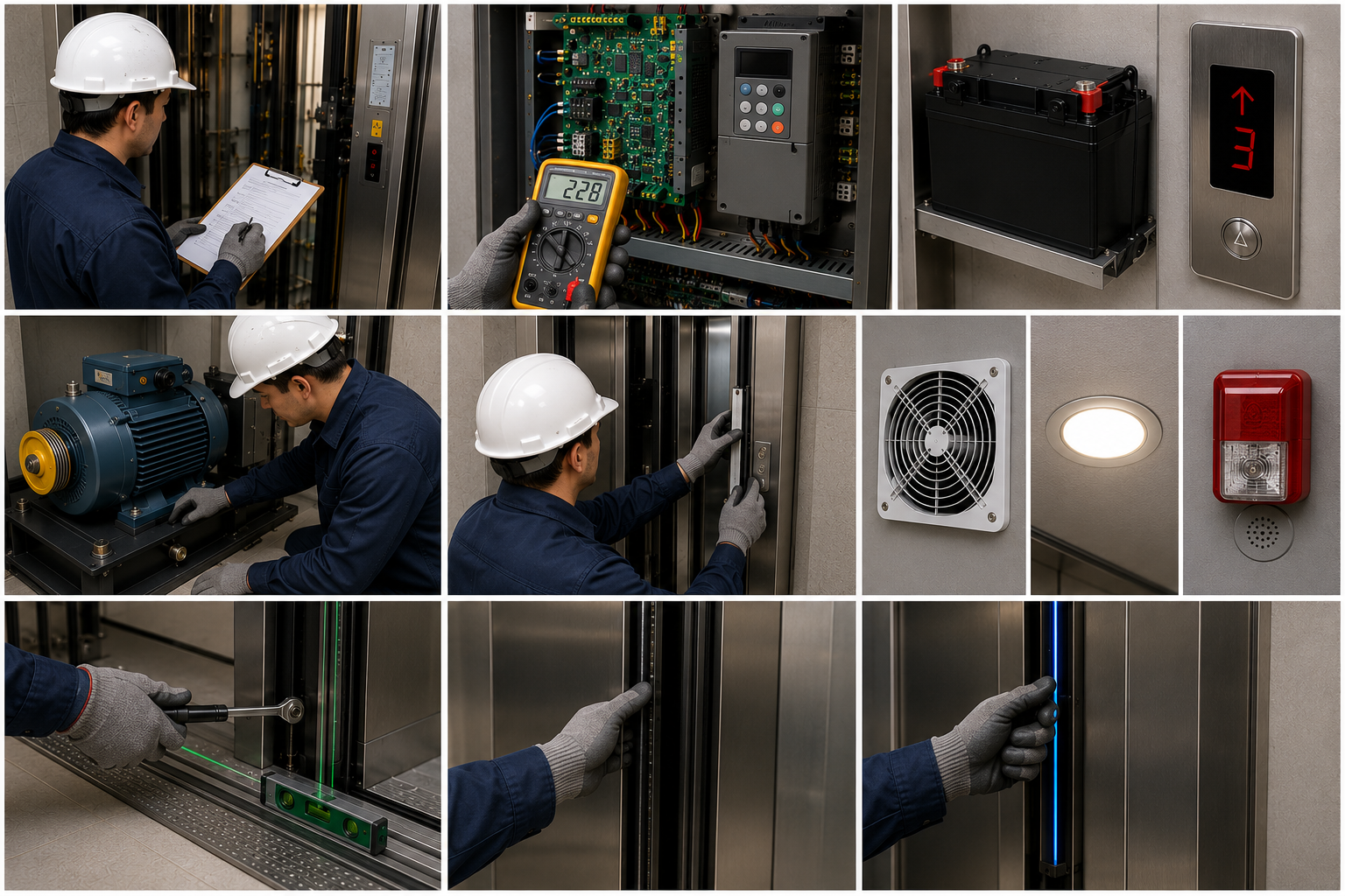 Routine elevator maintenance checks